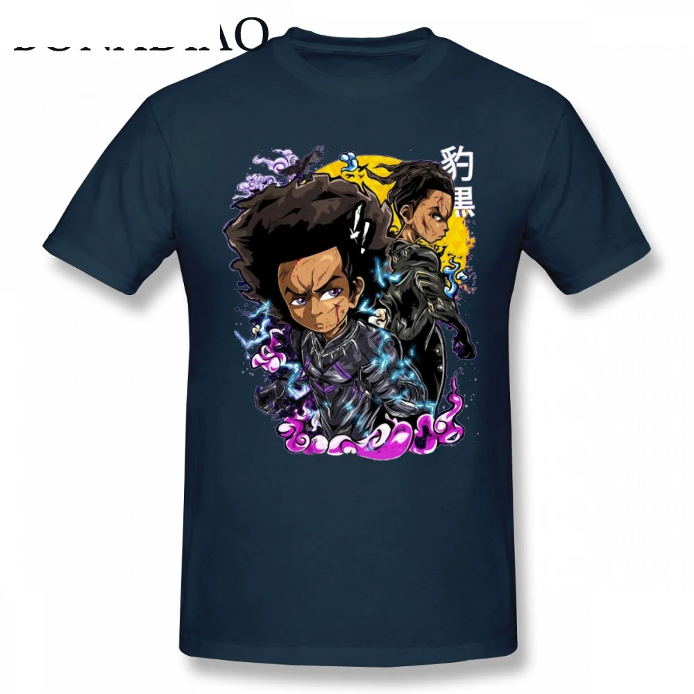 Black Panther Riley Huey Freeman Boondocks T Shirt Novelty Cartoon Man T-Shirt
Black Panther Riley Huey Freeman Boondocks T Shirt Novelty Cartoon Man T-Shirt