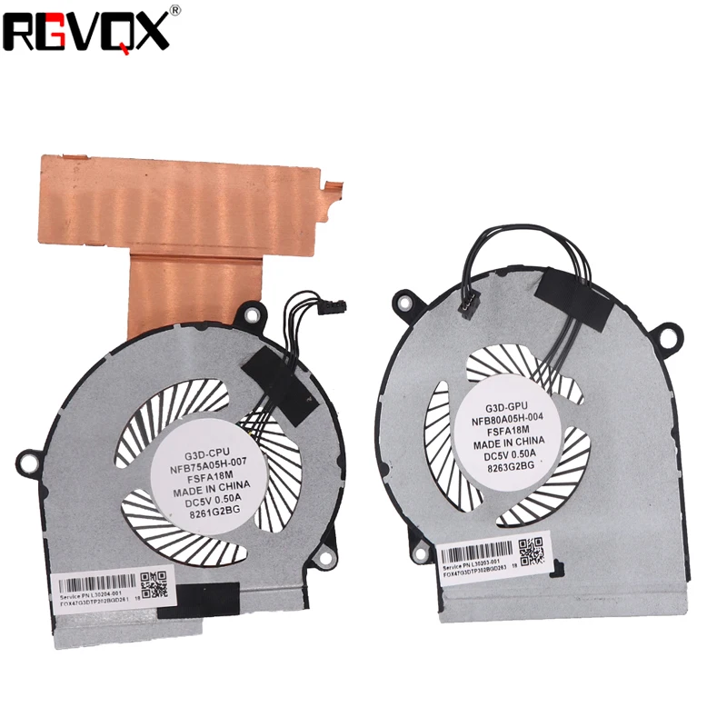 New Original Laptop/Notebook CPU Cooling Fan For HP Gaming NB WASD 4 5 pro IV Omen 15-DC TPN-Q211 L30203-001 L30204-001 G3D
New Original Laptop/Notebook CPU Cooling Fan For HP Gaming NB WASD 4 5 pro IV Omen 15-DC TPN-Q211 L30203-001 L30204-001 G3D