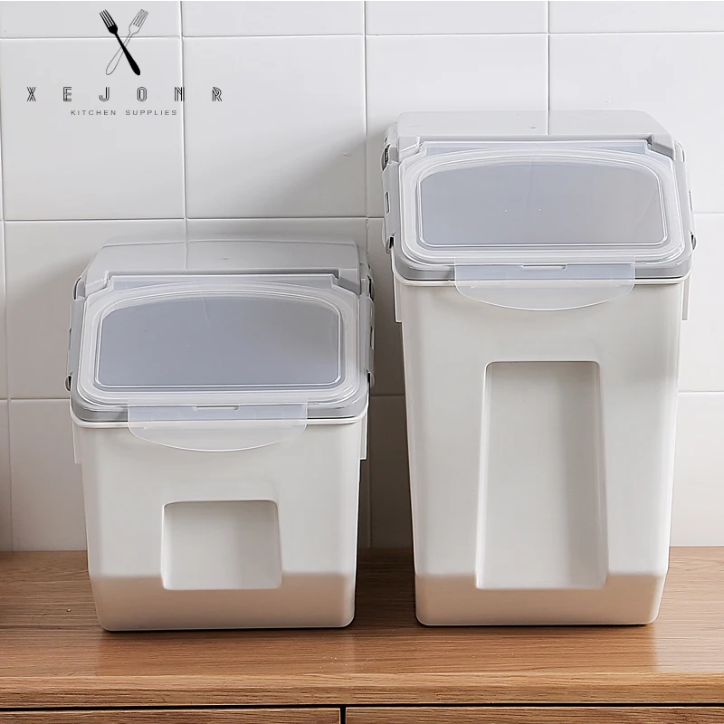 XEJONR Food Storage Boxes Kitchen Rice Barrel Sealed Grain Box Sealed Pest Control Moisture Storage Box Sets Dog Food Cat Food
XEJONR Food Storage Boxes Kitchen Rice Barrel Sealed Grain Box Sealed Pest Control Moisture Storage Box Sets Dog Food Cat Food