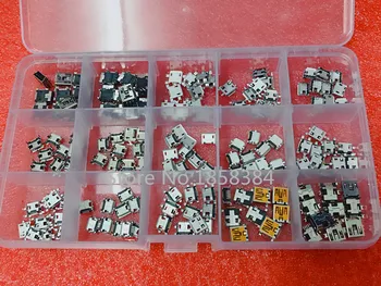 10Models or 15models/box micro usb 5P connector common used charging port DIY USB
10Models or 15models/box micro usb 5P connector common used charging port DIY USB