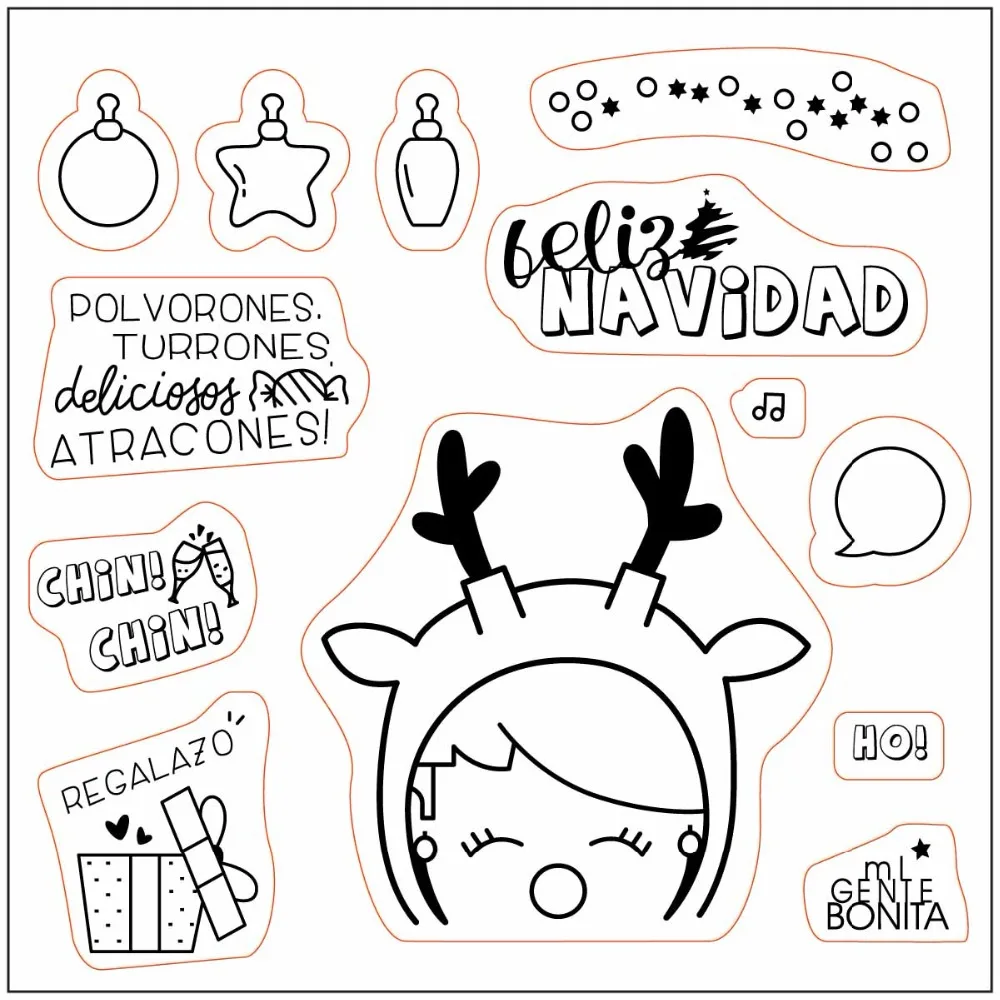 Spanish christmas Transparent Clear Stamps / Silicone Seals for DIY scrapbooking photo album/Card Making
Spanish christmas Transparent Clear Stamps / Silicone Seals for DIY scrapbooking photo album/Card Making