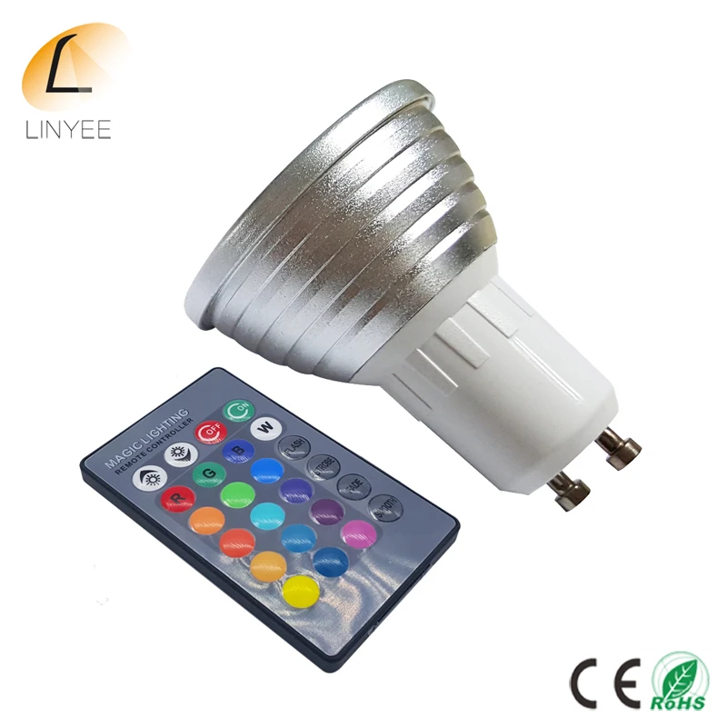10pcs RGB 16 Color 5W GU10 AC85-265V LED Bulb Light Spot Light LED Light Lamp with 24key IR Remote-controlled Blister Packaging
10pcs RGB 16 Color 5W GU10 AC85-265V LED Bulb Light Spot Light LED Light Lamp with 24key IR Remote-controlled Blister Packaging