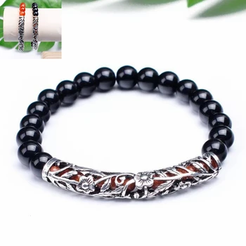 Fashion Natural Black Red Agate Beads Jewelry Buddha Beads Bracelet Men Elastic Rope Chain Charm Bracelet Women Pulseras Mujer
Fashion Natural Black Red Agate Beads Jewelry Buddha Beads Bracelet Men Elastic Rope Chain Charm Bracelet Women Pulseras Mujer