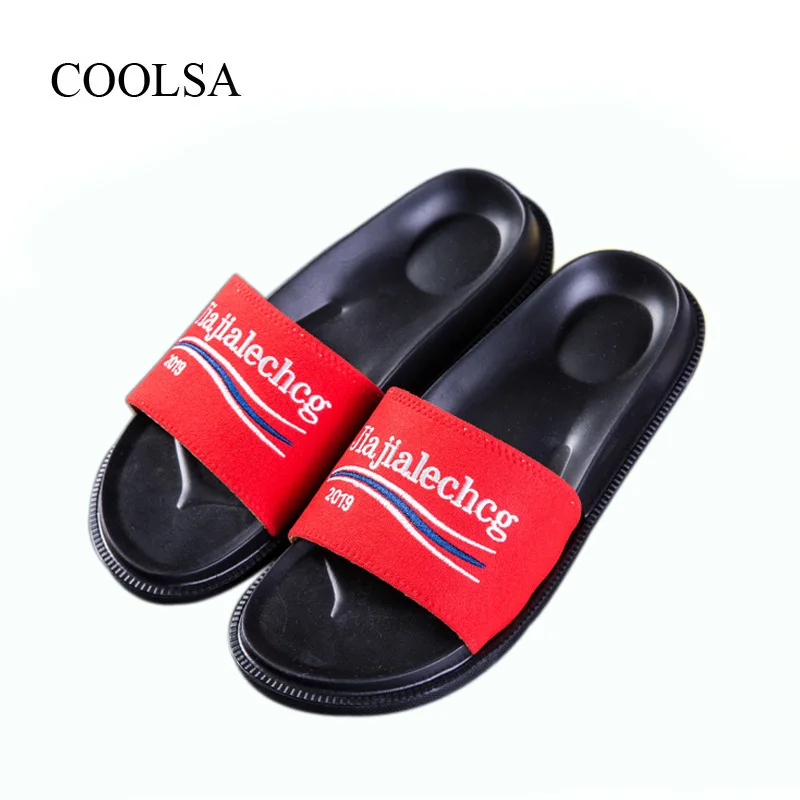 COOLSA Women Summer Outdoor Letters Slippers Thick Soles Totem Non-slip Bathroom Slippers Drop Shipping Slides Women Shoes Hot
COOLSA Women Summer Outdoor Letters Slippers Thick Soles Totem Non-slip Bathroom Slippers Drop Shipping Slides Women Shoes Hot