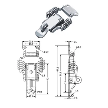 4Pcs/Lot Spring Hasp Lock Mechanical Box Buckles Toggle Latch Spring Hasps Box Hardware
4Pcs/Lot Spring Hasp Lock Mechanical Box Buckles Toggle Latch Spring Hasps Box Hardware