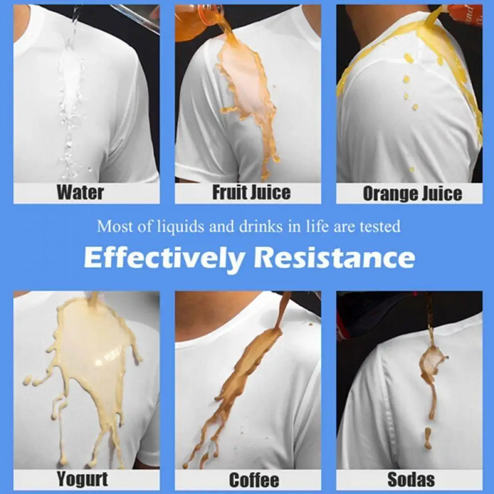Protective Breathable Anti-Dirty Waterproof T-Shirt Creative Hydrophobic Stainproof Antifouling Quick Dry Work Safety Clothing
Protective Breathable Anti-Dirty Waterproof T-Shirt Creative Hydrophobic Stainproof Antifouling Quick Dry Work Safety Clothing