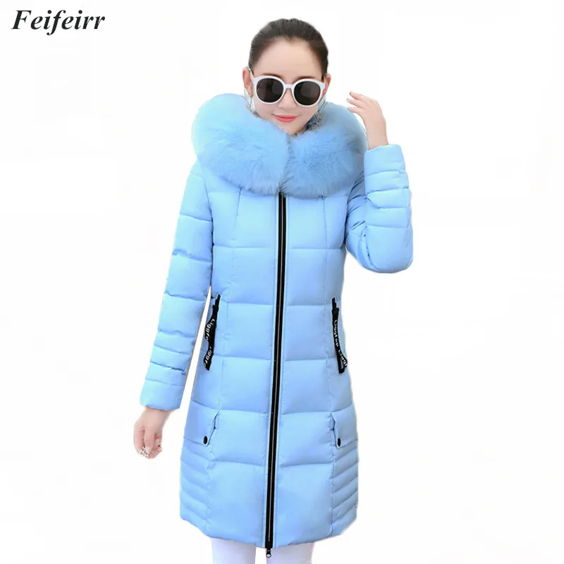 2018 Winter Jacket women Thick Warm Hooded Fur Collar Slim High quality Down Cotton Parkas Overcoat long Elegant Plus Size 3XL
2018 Winter Jacket women Thick Warm Hooded Fur Collar Slim High quality Down Cotton Parkas Overcoat long Elegant Plus Size 3XL