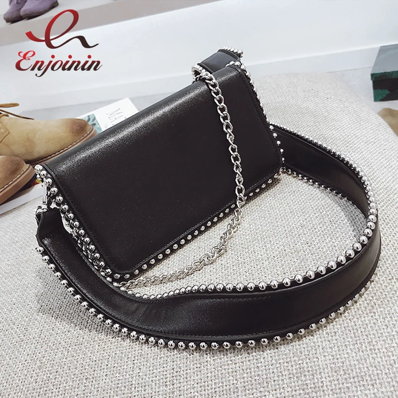 Fashion Punk Steel Ball Striped Personality Pu Leather Ladies Shoulder Bag Handbag Pouch Female Flap Crossbody Messenger Bag
Fashion Punk Steel Ball Striped Personality Pu Leather Ladies Shoulder Bag Handbag Pouch Female Flap Crossbody Messenger Bag