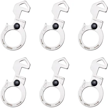 6PCS QingGear Creative Stainless Steel Multifunctional Pocket Tool EDC Keychain Bottle Opener Phone Holder Carabiner Loop Clip
6PCS QingGear Creative Stainless Steel Multifunctional Pocket Tool EDC Keychain Bottle Opener Phone Holder Carabiner Loop Clip