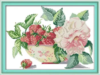 New Strawberry pot DIY Needlework Patchwork 14CT DMC Counted Cross Stitch Kit Kits for Embroidery Knitting Needles Crafts Free
New Strawberry pot DIY Needlework Patchwork 14CT DMC Counted Cross Stitch Kit Kits for Embroidery Knitting Needles Crafts Free
