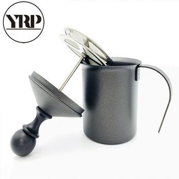 YRP400ml black Stainless Steel Teflon Double Mesh Milk Jugs Latte Foam Maker frother Milk Creamer Coffee Cappuccino Barista tool
YRP400ml black Stainless Steel Teflon Double Mesh Milk Jugs Latte Foam Maker frother Milk Creamer Coffee Cappuccino Barista tool