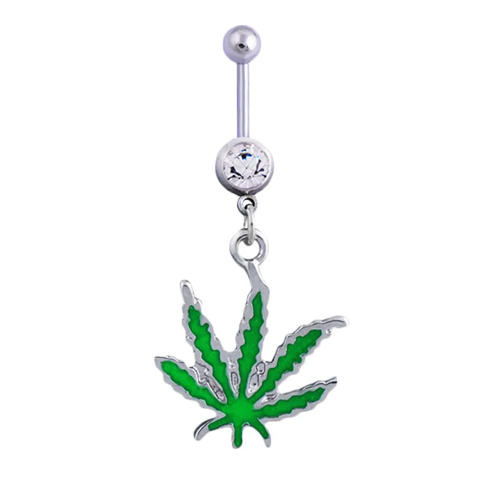 1pc Green Maple Leaf Navel Piercing Belly Button Ring Pircing Industrial Percing Nombril Pircing Ombligo Sexy Pirsing Ombligo
1pc Green Maple Leaf Navel Piercing Belly Button Ring Pircing Industrial Percing Nombril Pircing Ombligo Sexy Pirsing Ombligo