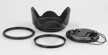 4 in 1 Camera Lens Filter Adapter Set FA-DC58A for SX520 SX50 SX60 to 58mm Adapter + Lens Cap + Lens Hood + UV Filter
4 in 1 Camera Lens Filter Adapter Set FA-DC58A for SX520 SX50 SX60 to 58mm Adapter + Lens Cap + Lens Hood + UV Filter