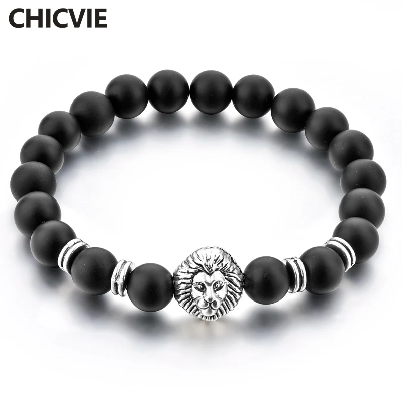 CHICVIE Black Lion Head Men New Natural Stone Charms Bracelets & Bangles Bead For Women Jewelry Making custom Bracelet SBR180073
CHICVIE Black Lion Head Men New Natural Stone Charms Bracelets & Bangles Bead For Women Jewelry Making custom Bracelet SBR180073
