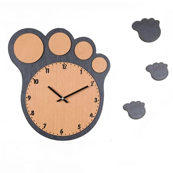 Lovely Bear Paw Wooden Wall Clock Silent Quartz Hanging MDF Wood Decorative Watch European Wall Clocks Living Room Home Decor
Lovely Bear Paw Wooden Wall Clock Silent Quartz Hanging MDF Wood Decorative Watch European Wall Clocks Living Room Home Decor