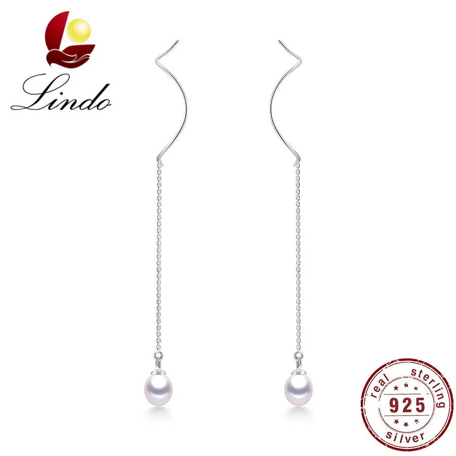 Lindo Fashion 925 Sterling Silver Long Earrings For Women Elegant High Luster Natural Pearl Drop Earrings Pure Silver Jewelry
Lindo Fashion 925 Sterling Silver Long Earrings For Women Elegant High Luster Natural Pearl Drop Earrings Pure Silver Jewelry