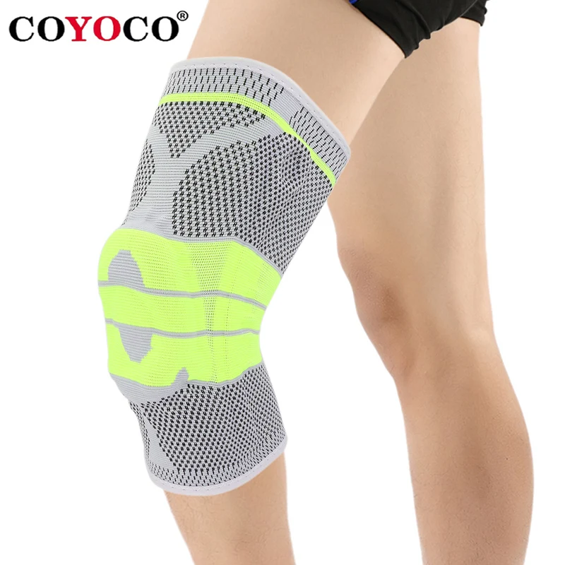 COYOCO Silicon Pad Spring Support Knee Brace 1 Pcs Leg Arthritis Injury Gym Sleeve Knee Pad Warm Grey Green Meniscus Kneepad
COYOCO Silicon Pad Spring Support Knee Brace 1 Pcs Leg Arthritis Injury Gym Sleeve Knee Pad Warm Grey Green Meniscus Kneepad