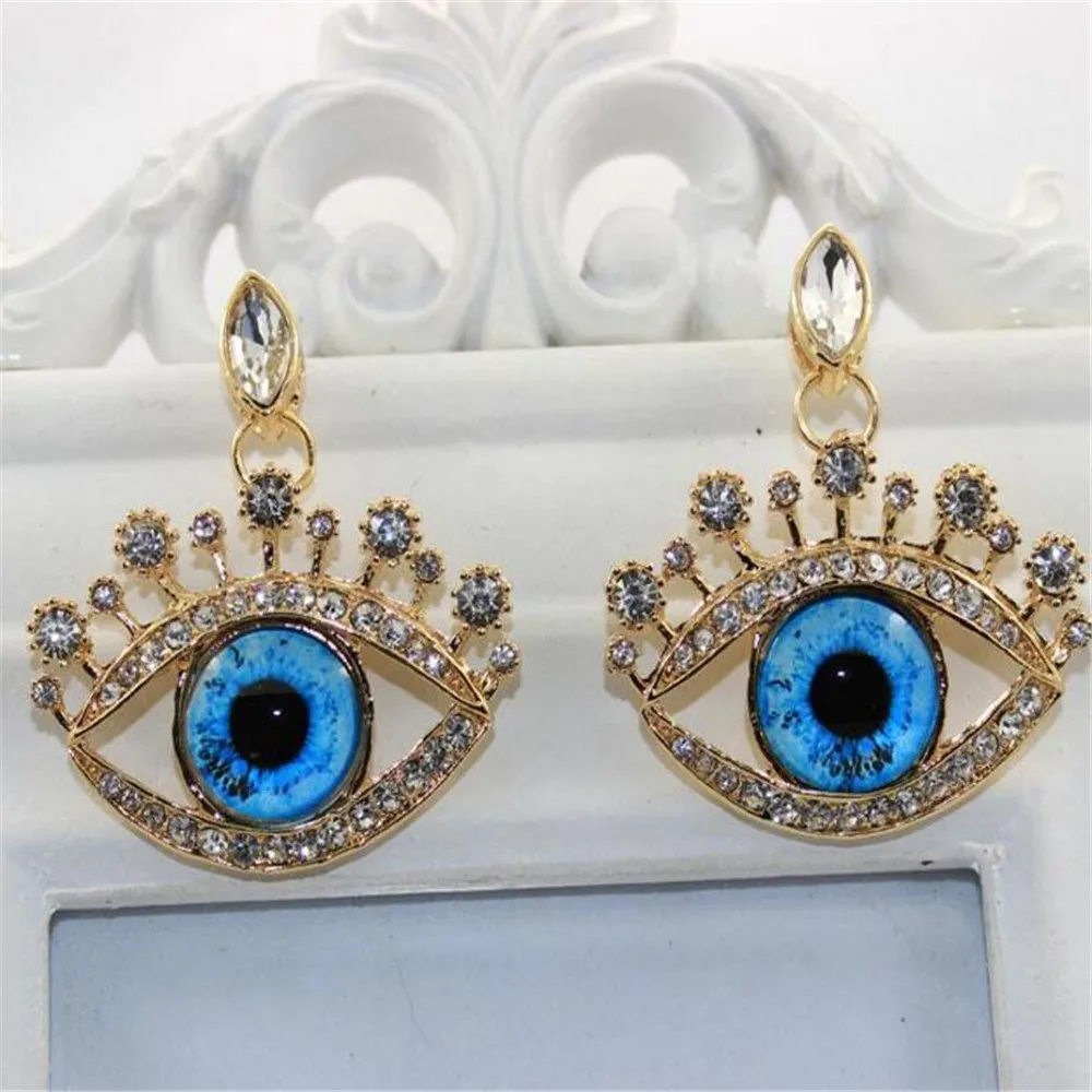 2019 New Design Beautiful Blue Eyes Baroque Earring European Fashion Rhinestones Eye Drop Women Fancy Baroque Earring Jewelry
2019 New Design Beautiful Blue Eyes Baroque Earring European Fashion Rhinestones Eye Drop Women Fancy Baroque Earring Jewelry