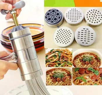 1PC Kitchen Tools Pasta Machine Manual Noodle Maker 5 Kinds Molds Making Noodles Pastry Press Kitchen Utensils Gadgets OK 0286
1PC Kitchen Tools Pasta Machine Manual Noodle Maker 5 Kinds Molds Making Noodles Pastry Press Kitchen Utensils Gadgets OK 0286