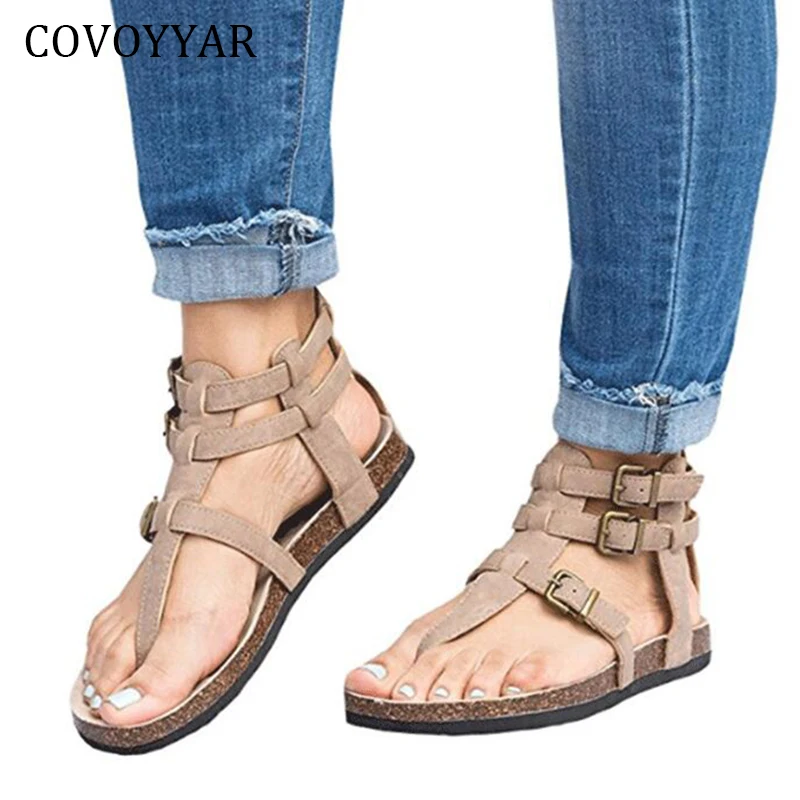 COVOYYAR Hot Gladiator Sandals Women 2019 Summer Buckle Decor Lady Flip Flops Cross Tied Flat Women Rome Shoes Big Sizes WSS356
COVOYYAR Hot Gladiator Sandals Women 2019 Summer Buckle Decor Lady Flip Flops Cross Tied Flat Women Rome Shoes Big Sizes WSS356