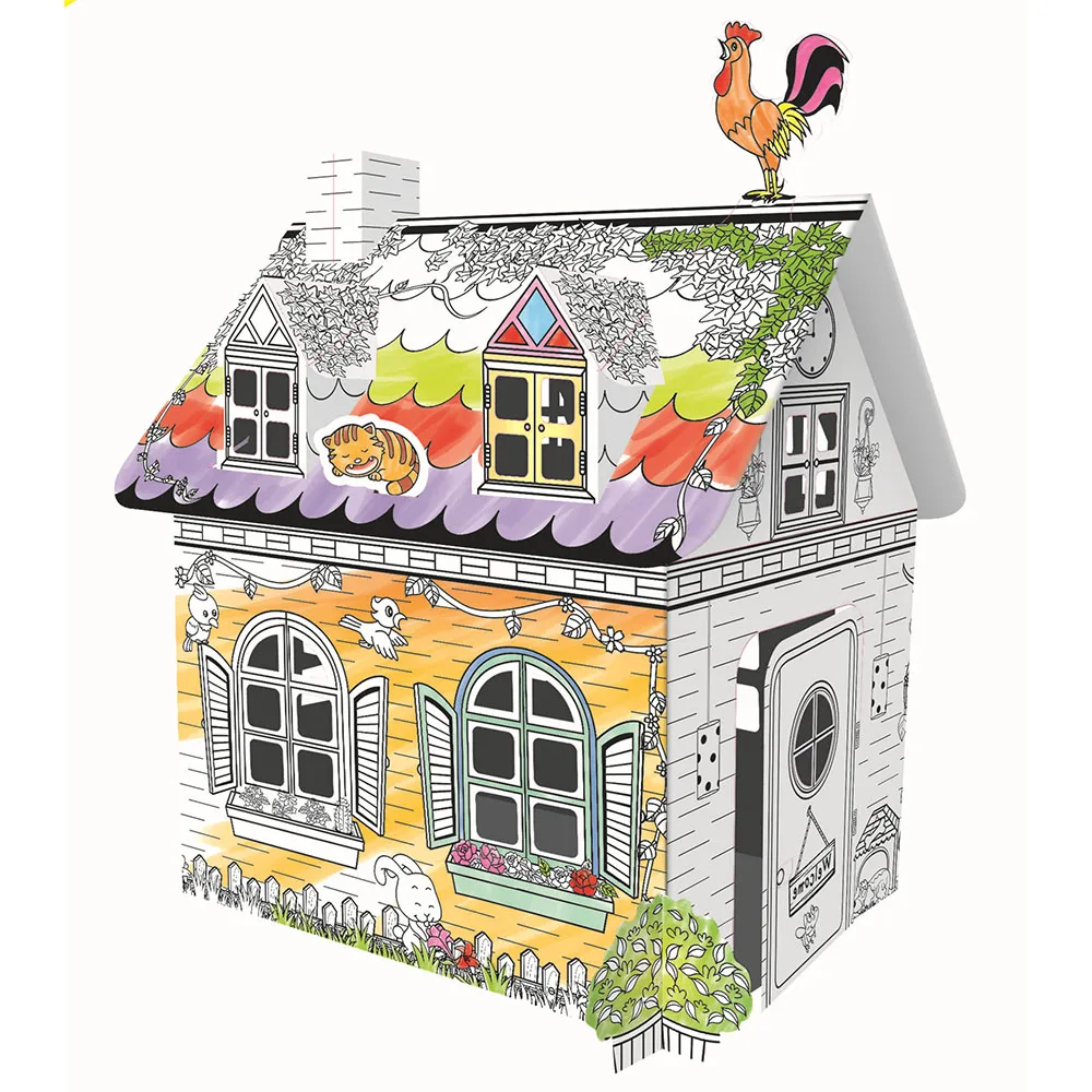 Creative Crafts Early Education Art Coloured Graffiti House Children's Hand-painted Toys To Send 6 Color Pen Toys
Creative Crafts Early Education Art Coloured Graffiti House Children's Hand-painted Toys To Send 6 Color Pen Toys