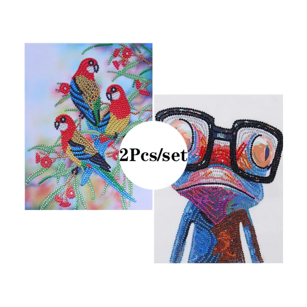 2Pcs 5D Special Shaped Diamond Painting Birds Frog Picture Partial Drilled Rhinestone Diamond Embroidery Cross Stitch Art Craft
2Pcs 5D Special Shaped Diamond Painting Birds Frog Picture Partial Drilled Rhinestone Diamond Embroidery Cross Stitch Art Craft