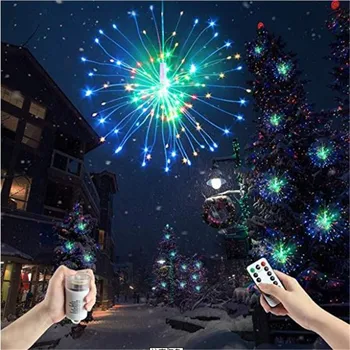 Fairy Fireworks LED String Light Foldable Battery Powered DIY Lighting With Remote Controller For Garland Xmas Party Decoration
Fairy Fireworks LED String Light Foldable Battery Powered DIY Lighting With Remote Controller For Garland Xmas Party Decoration