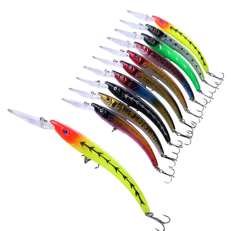 Hengjia 1pcs New Hard Bent Fishing Lure Floating Minnow 15.5cm 16.3g Topwater Fish Baits 2# Hook Tackle
Hengjia 1pcs New Hard Bent Fishing Lure Floating Minnow 15.5cm 16.3g Topwater Fish Baits 2# Hook Tackle