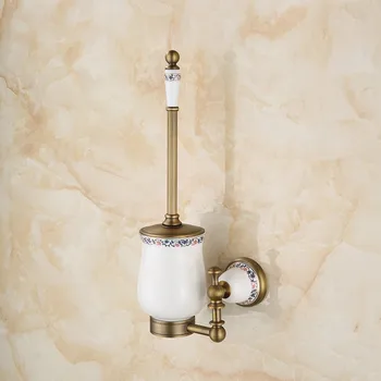 European style copper blue and white porcelain antique toilet brush retro style toilet brush holder LO731533
European style copper blue and white porcelain antique toilet brush retro style toilet brush holder LO731533