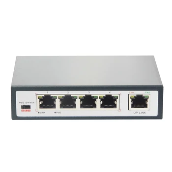 4-Port 10/100M PoE Switch For PTZ CCTV IP Camera Max each port is 30W distance is 250 meters (10M) VLAN IEEE802.3af/at
4-Port 10/100M PoE Switch For PTZ CCTV IP Camera Max each port is 30W distance is 250 meters (10M) VLAN IEEE802.3af/at