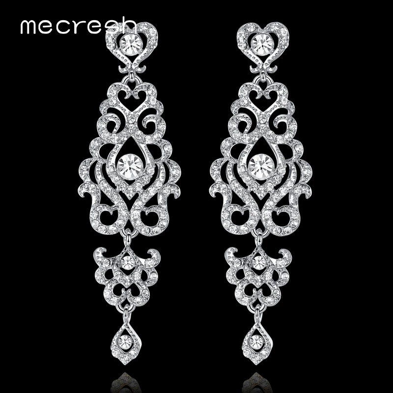 Mecresh Unique Chandelier Wedding Long Earrings for Women Silver/Gold Color Crystal Bridal Hanging Earrings Party Jewelry MEH950
Mecresh Unique Chandelier Wedding Long Earrings for Women Silver/Gold Color Crystal Bridal Hanging Earrings Party Jewelry MEH950