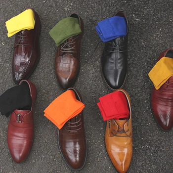 Men's Fashion Happy Socks Solid Color Large Size Gentleman Gifts High Quality Elastic Soft Cotton Sweat Absorb Breathable Sock 
Men's Fashion Happy Socks Solid Color Large Size Gentleman Gifts High Quality Elastic Soft Cotton Sweat Absorb Breathable Sock