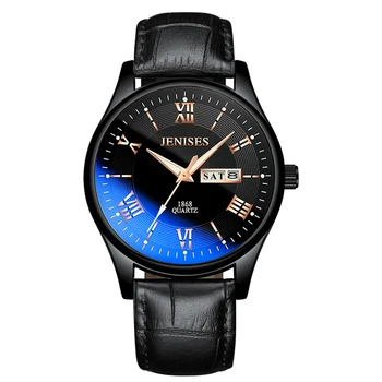 JENISES Men's Watches 2019 Top Business Round Quartz Wrist Watch Leather Strap Waterproof Clock Date Watch Men Fashion Man Watch
JENISES Men's Watches 2019 Top Business Round Quartz Wrist Watch Leather Strap Waterproof Clock Date Watch Men Fashion Man Watch