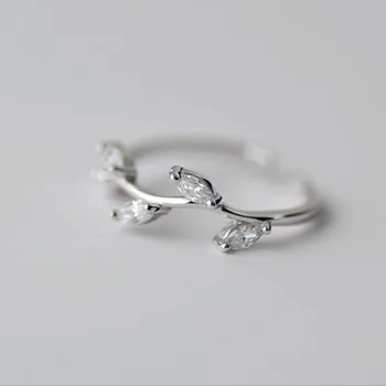 Genuine 925 Sterling Silver Jewelry Korean Version Of The Beautiful Tree Branches Open Crystal Rings SR64
Genuine 925 Sterling Silver Jewelry Korean Version Of The Beautiful Tree Branches Open Crystal Rings SR64