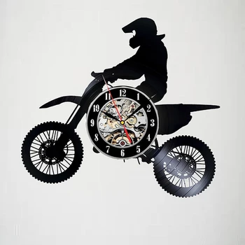 Vinyl Record Wall Clock Modern Design Living Room Decoration Off-Road Motorcycle Clocks Hanging Wall Watch Home Decor Silent
Vinyl Record Wall Clock Modern Design Living Room Decoration Off-Road Motorcycle Clocks Hanging Wall Watch Home Decor Silent