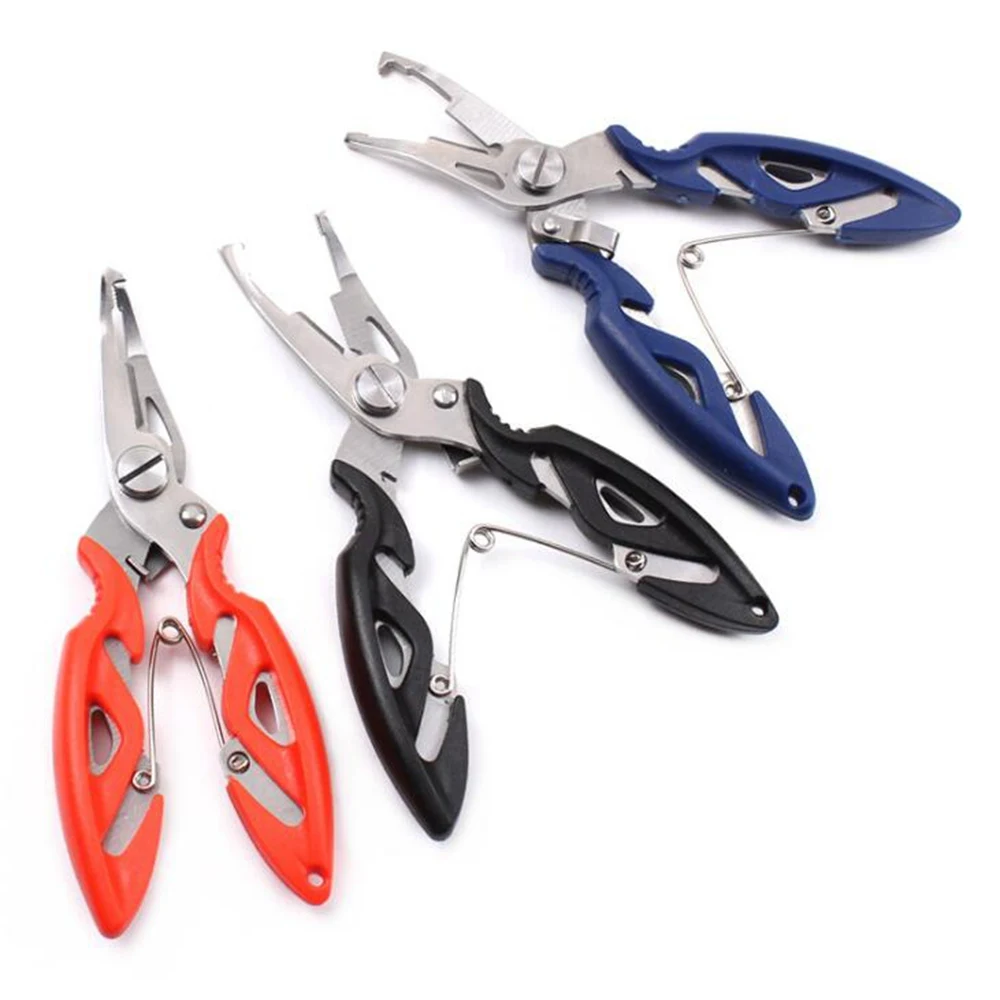 1PCS curved mouth fishing pliers multi-function pliers fish line scissors for cutting opening double clip ring pressing lead
1PCS curved mouth fishing pliers multi-function pliers fish line scissors for cutting opening double clip ring pressing lead