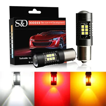 

2pcs PY21W LED 1156 BAU15S LED Car Bulbs 3030SMD DRL Parking Lamp Brake Car Turn Signal Light Yellow Amber Red Auto Lamp 12V