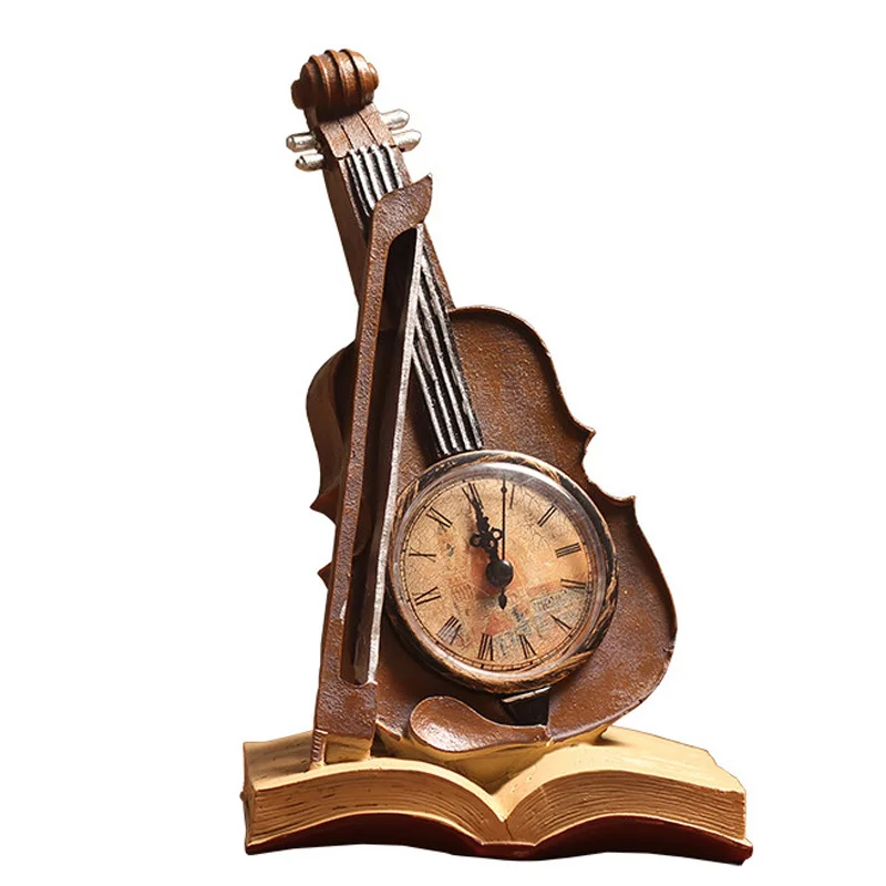 European Minimalist Violin Ornaments Creative Vintage Book Clock Resin Crafts gift Home Living Room Bedroom Desktops Decorations
European Minimalist Violin Ornaments Creative Vintage Book Clock Resin Crafts gift Home Living Room Bedroom Desktops Decorations