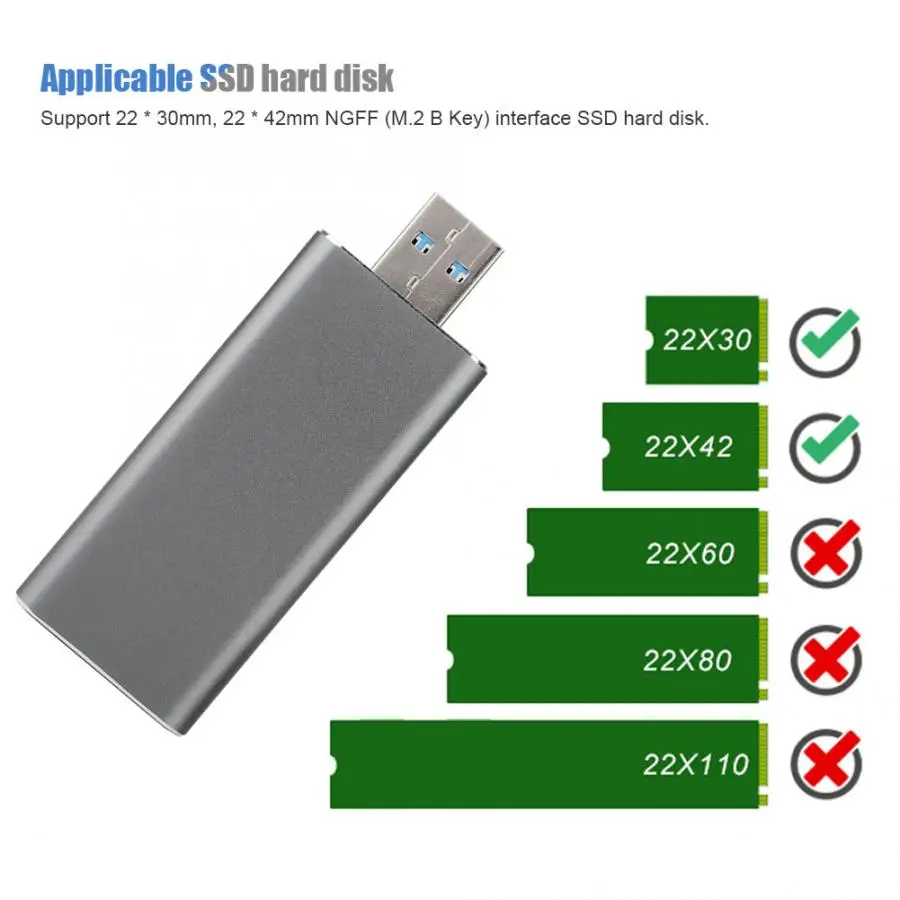 6019-RTK портативный u-диск типа USB3.0 к M.2 NGFF SSD Мобильный Корпус жесткого диска 2019 |