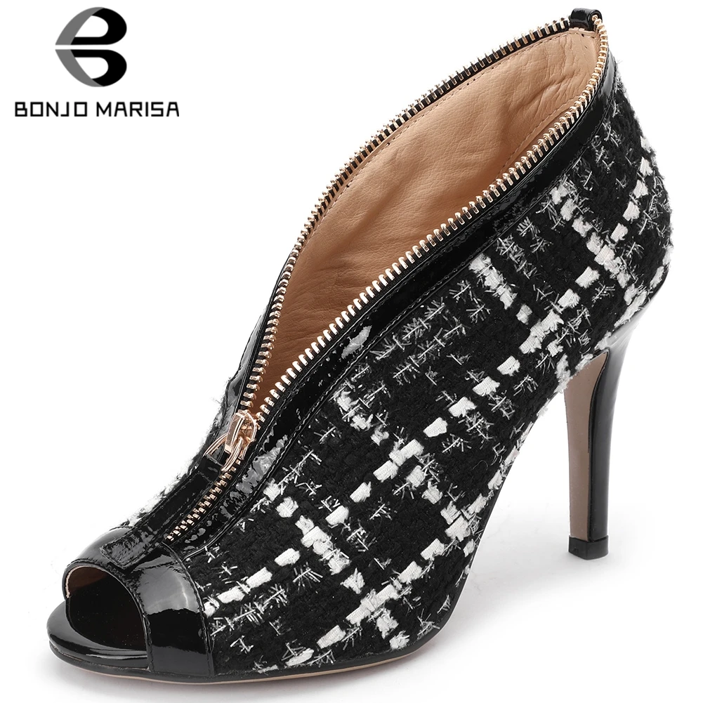 BONJOMARISA New Fashion Large Size 33-42 Genuine Leather Zip Up INS Sandals Woman Shoes Peep Toe Hot Shoes Woman Sandals
BONJOMARISA New Fashion Large Size 33-42 Genuine Leather Zip Up INS Sandals Woman Shoes Peep Toe Hot Shoes Woman Sandals