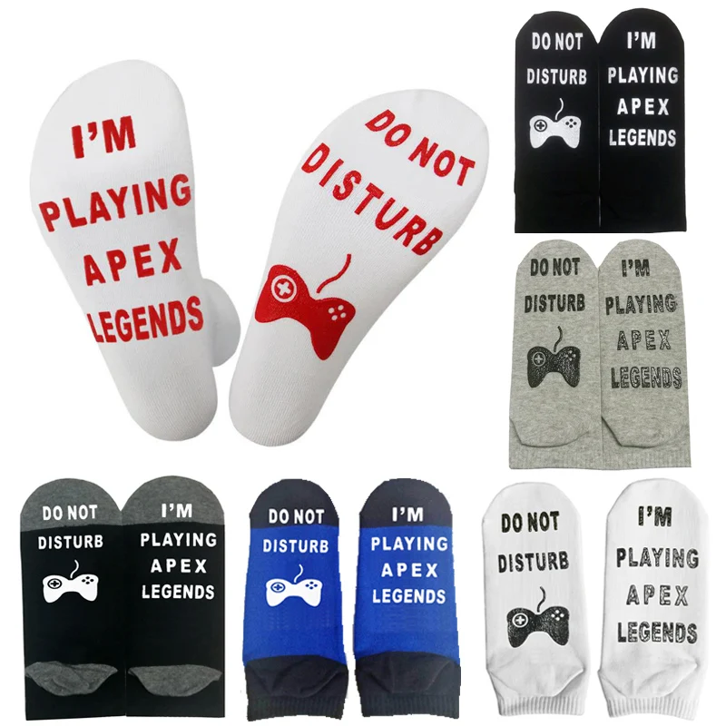 

Hot Game Socks I'M PLAYING APEX LEGENDS Cosplay Props Cotton Ankle Crew Short Sock Unisex Spring Summer APEX Accessories