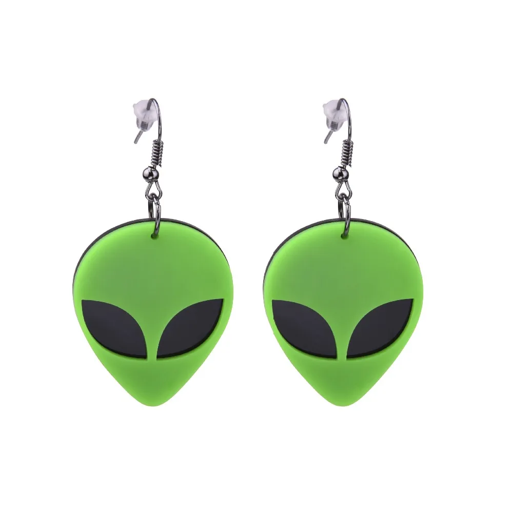 Hiphop Rock Green Alien Shape Drop Earrings Alien head Long Earrings Accessories for Women Nightclub Drop Earrings
Hiphop Rock Green Alien Shape Drop Earrings Alien head Long Earrings Accessories for Women Nightclub Drop Earrings