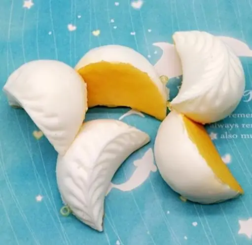 100 шт.-Редкие squishy Подвески 6 см жареные пельмени подвеска Squishies Дешевые оптовая