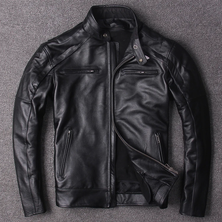 Free shipping.plus Eur size classic men cow leather Jackets men's genuine Leather biker jacket.Brand new coat,sales
Free shipping.plus Eur size classic men cow leather Jackets men's genuine Leather biker jacket.Brand new coat,sales