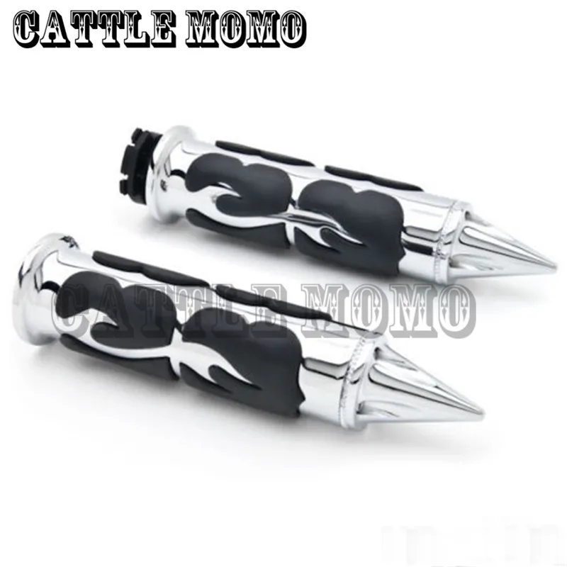 1" 25mm CNC Motorcycle Chrome Flame Sharp Handle Bar Hand Grips for Harley Shadow VT VTX1300 1800 handlebar grip
1" 25mm CNC Motorcycle Chrome Flame Sharp Handle Bar Hand Grips for Harley Shadow VT VTX1300 1800 handlebar grip