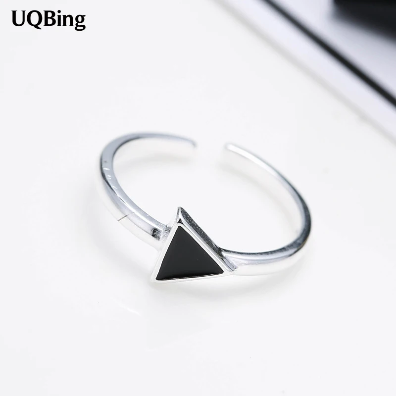 2017 New Arrival Fashion 925 Sterling Silver Geometric Triangle Black Retro Rings For Women Party Gift Anel Prata Sale
2017 New Arrival Fashion 925 Sterling Silver Geometric Triangle Black Retro Rings For Women Party Gift Anel Prata Sale