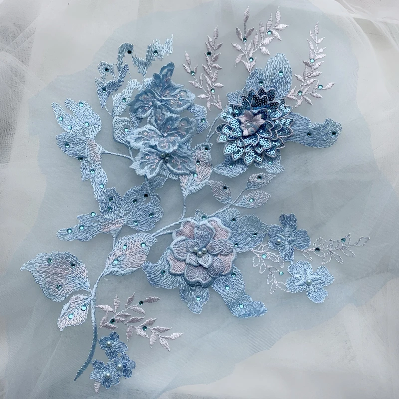 Handmade Multicolor Beaded Hot Diamond Three-dimensional Flower Lace Accessories Headscarf Wedding Dress Material RS1594
Handmade Multicolor Beaded Hot Diamond Three-dimensional Flower Lace Accessories Headscarf Wedding Dress Material RS1594