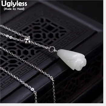 Uglyless Real Solid 925 Sterling Silver Natural Jade Magnolia Necklaces for Women Elegant Floral Chokers With Chain Gems Pendant
Uglyless Real Solid 925 Sterling Silver Natural Jade Magnolia Necklaces for Women Elegant Floral Chokers With Chain Gems Pendant