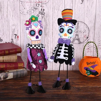 Halloween Standing Skull Soft Cloth Dolls Toy Creative Ornamentst Stuffed Filling Cotton Cloth Dolls Halloween Home Party Props
Halloween Standing Skull Soft Cloth Dolls Toy Creative Ornamentst Stuffed Filling Cotton Cloth Dolls Halloween Home Party Props