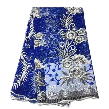 Free Shipping latest African Lace Fabric in beads 5yard blue fabric 2018 high quality tulle mesh fabric for weddings, parties
Free Shipping latest African Lace Fabric in beads 5yard blue fabric 2018 high quality tulle mesh fabric for weddings, parties
